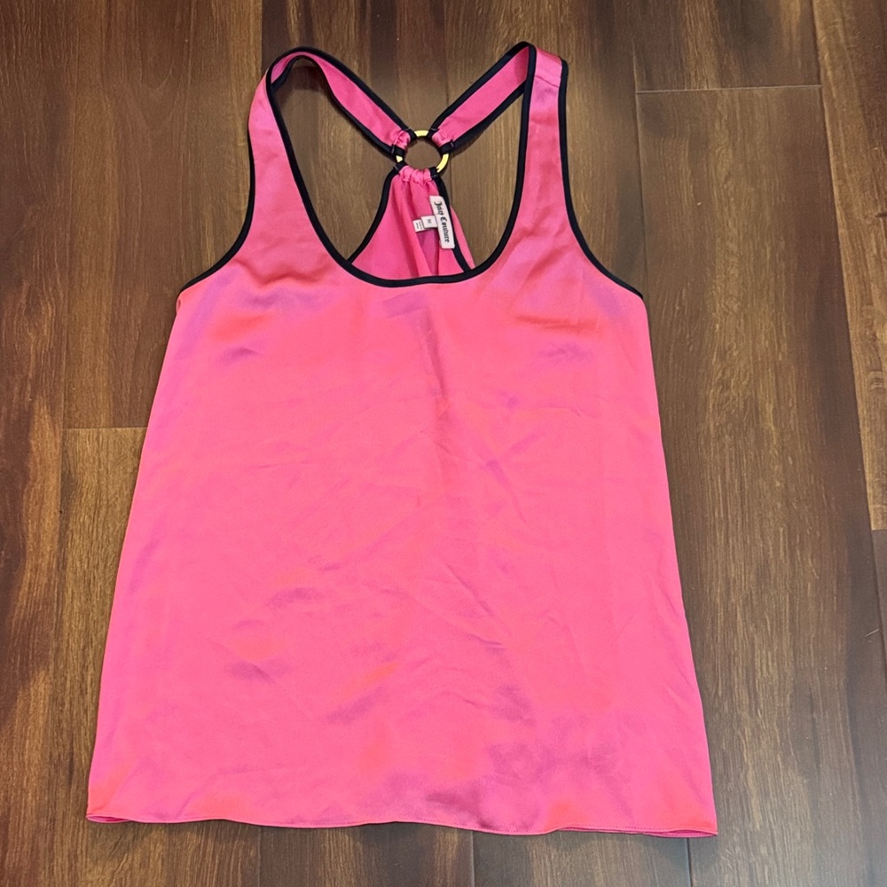 Juicy Couture Pink Haltered Tank Top Size Medium